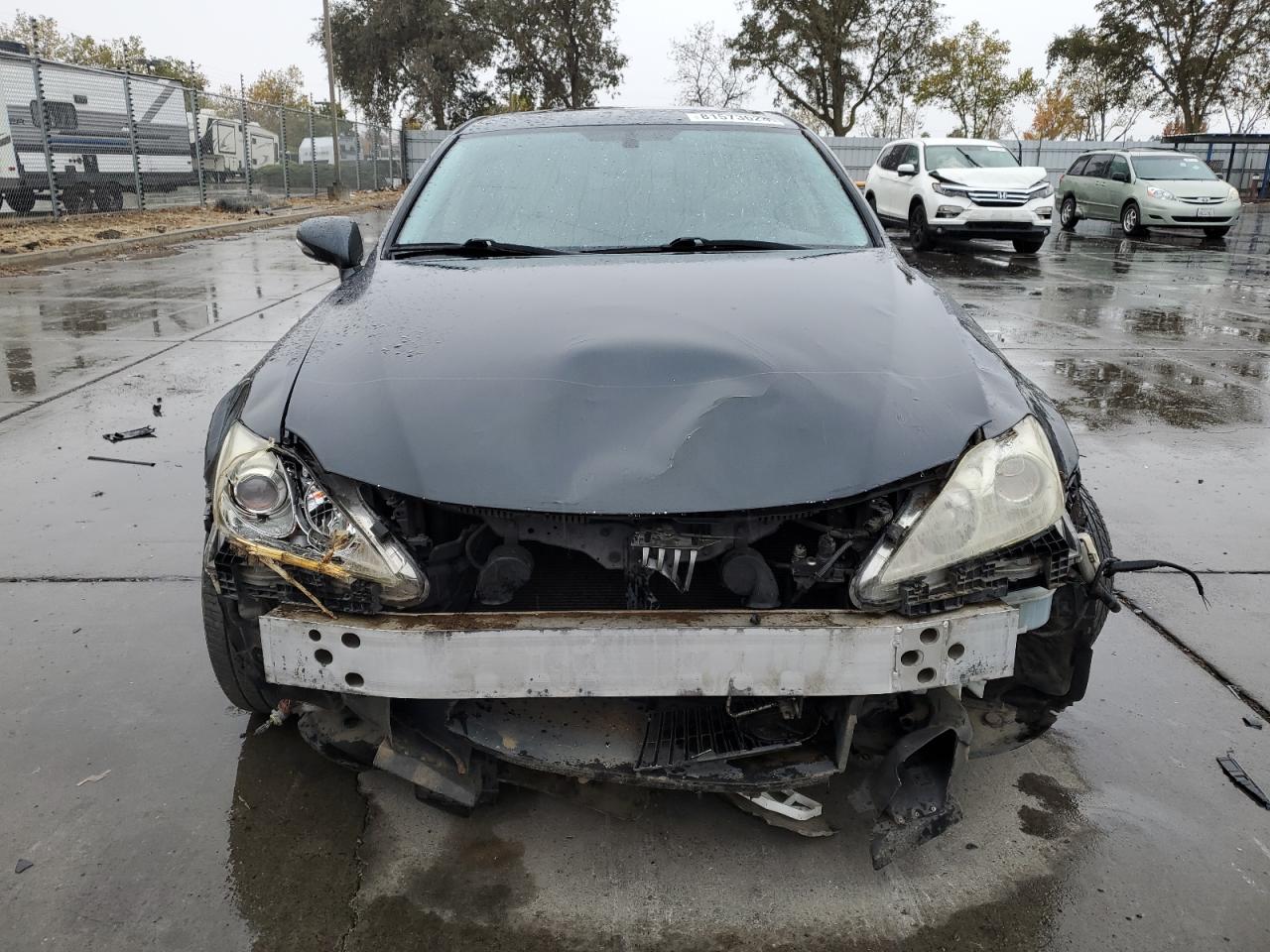 2010 Lexus IS VIN JTHBF5C22A5114621 Copart auction photo, rollover damage thumbnail 5