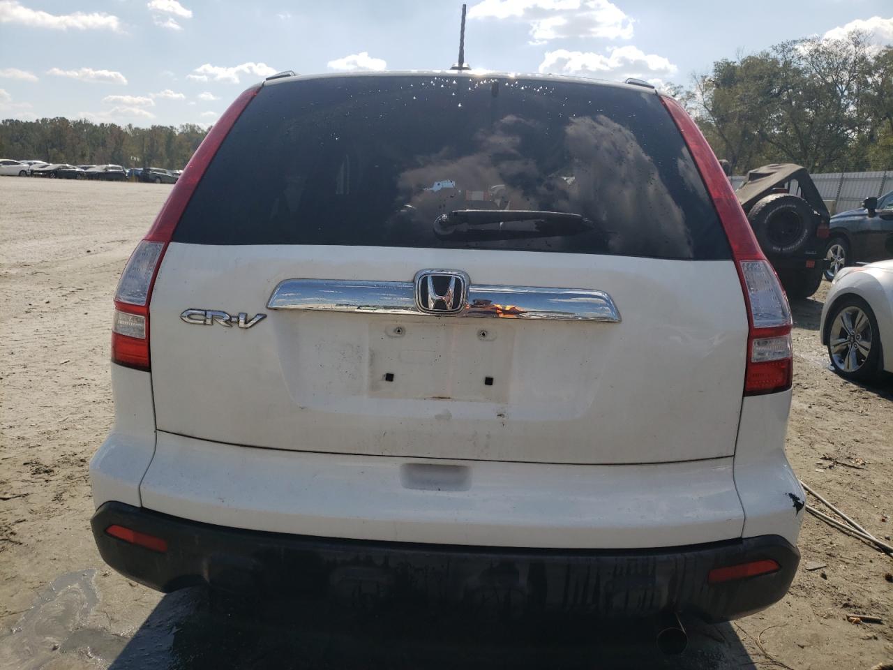 2007 Honda CR-V VIN JHLRE38767C006750 Copart auction photo, top/roof / front end damage thumbnail 6