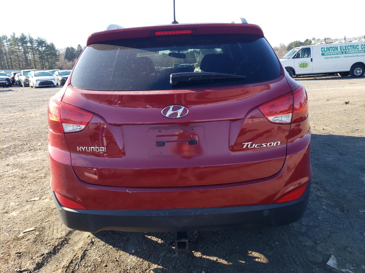 2013 Hyundai Tucson VIN KM8JU3AC2DU706836 Copart auction photo, front end / side damage thumbnail 6