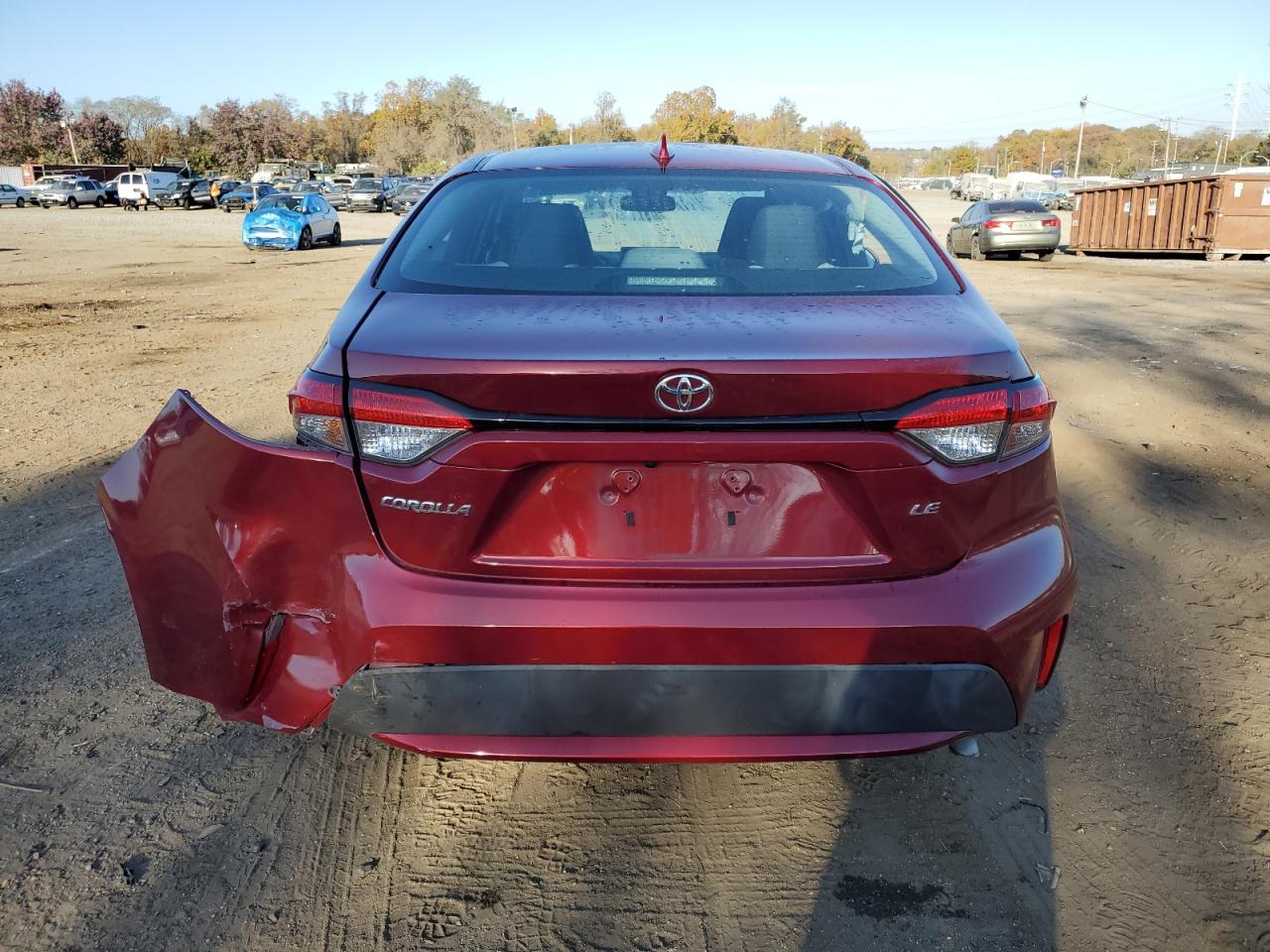 2022 Toyota Corolla VIN 5YFEPMAE2NP310120 Copart auction photo, undercarriage / all over damage thumbnail 6