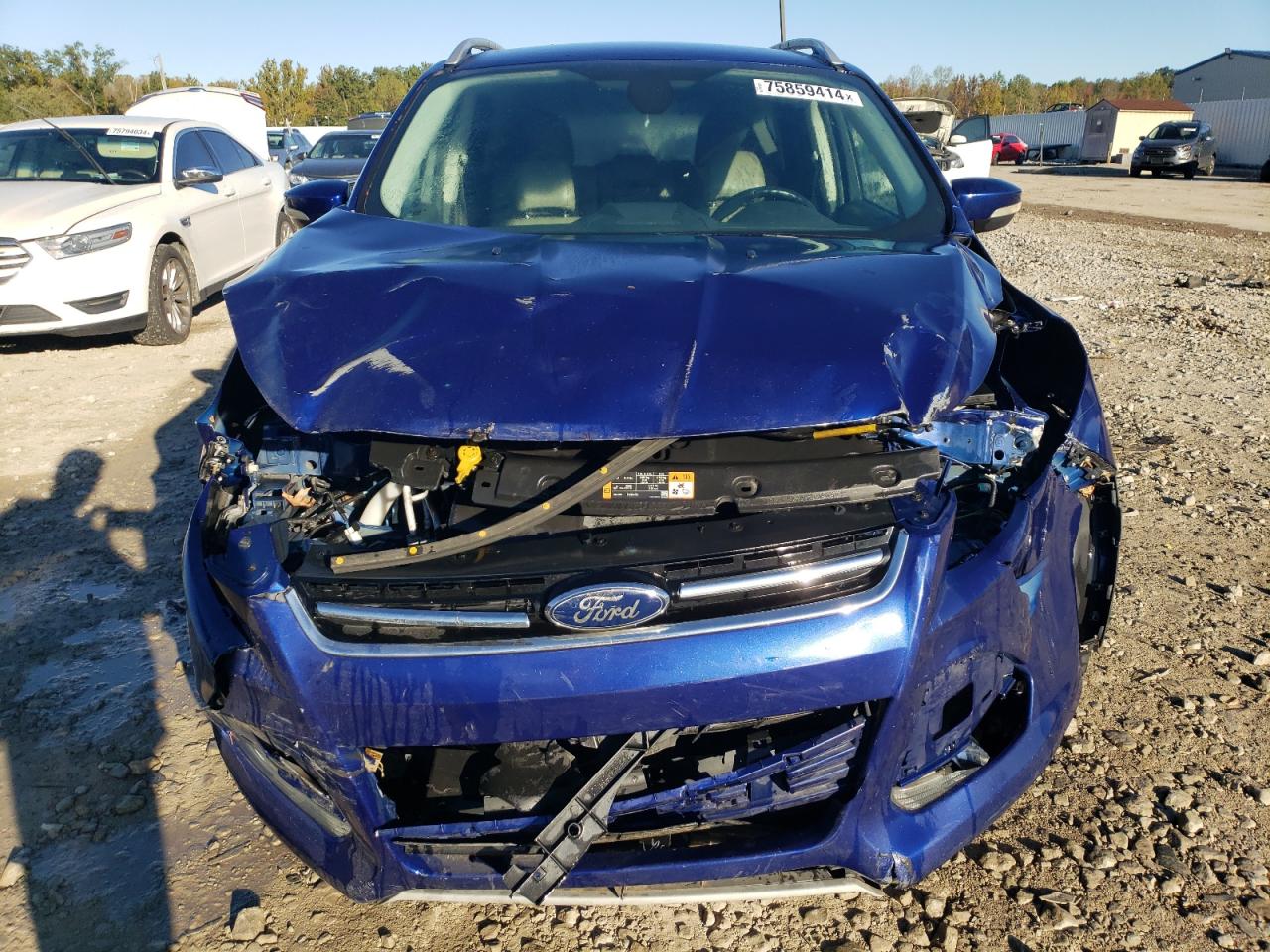 2014 Ford Escape VIN 1FMCU0J94EUD73939 Copart auction photo, front end damage thumbnail 5