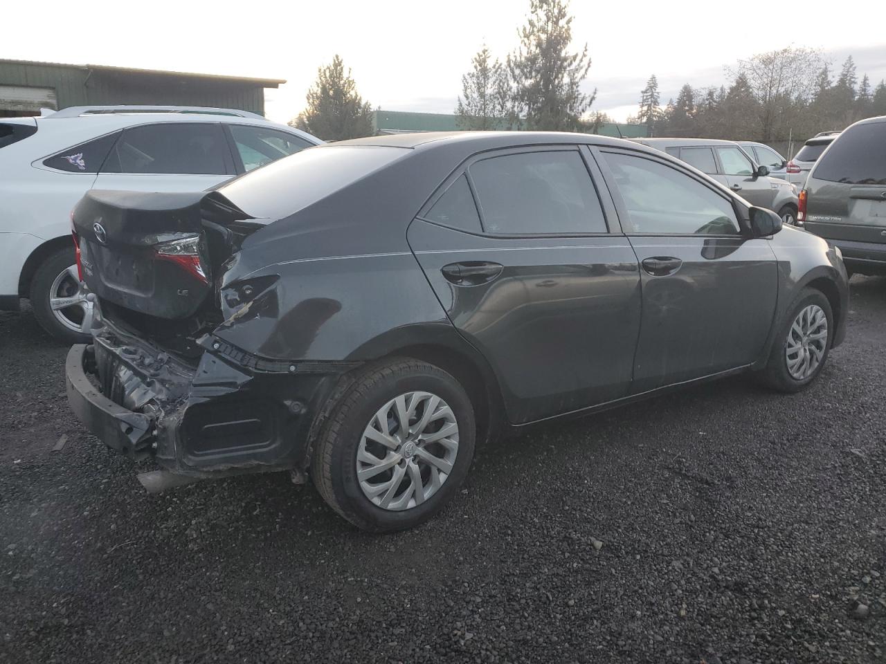 2017 Toyota Corolla VIN 2T1BURHEXHC924920 Copart auction photo, rear end damage thumbnail 3