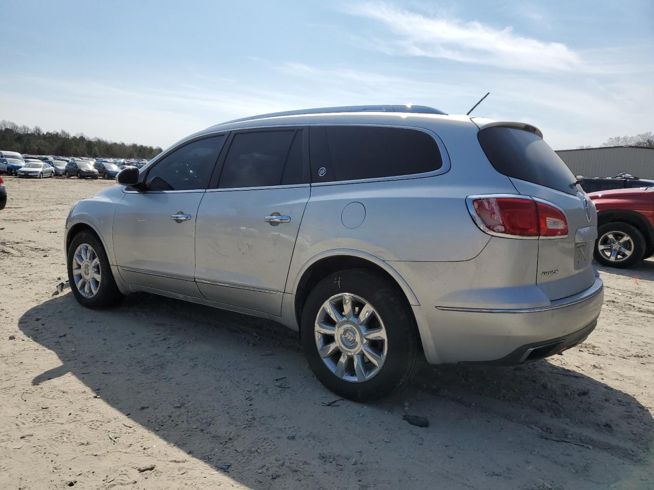 2014 Buick Enclave VIN 5GAKVBKD5EJ296061 Copart auction photo, front end / side damage thumbnail 2