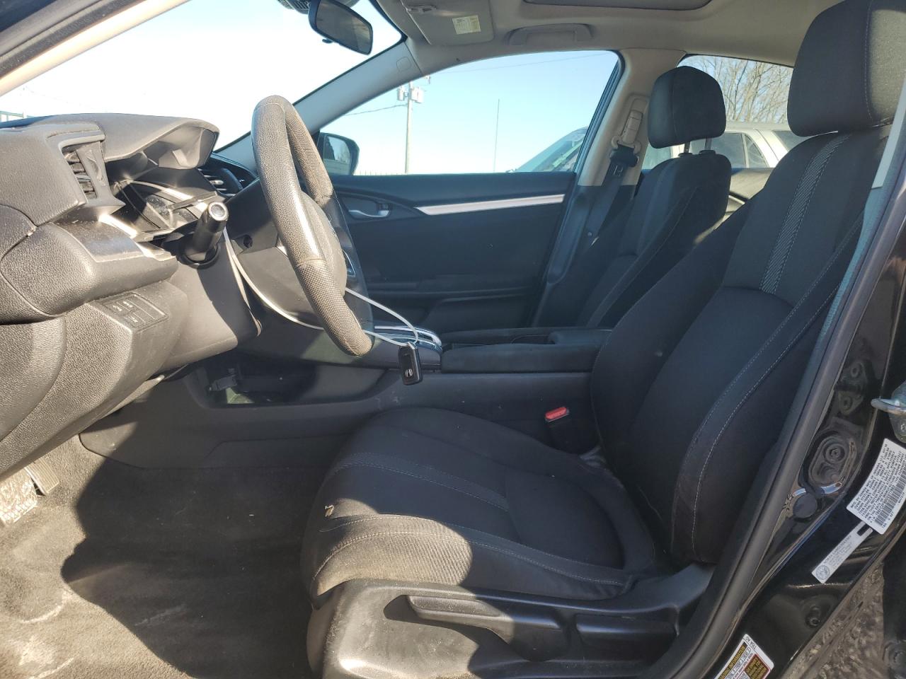 2016 Honda Civic VIN 19XFC2F80GE077883 Copart auction photo, front end / side damage thumbnail 7