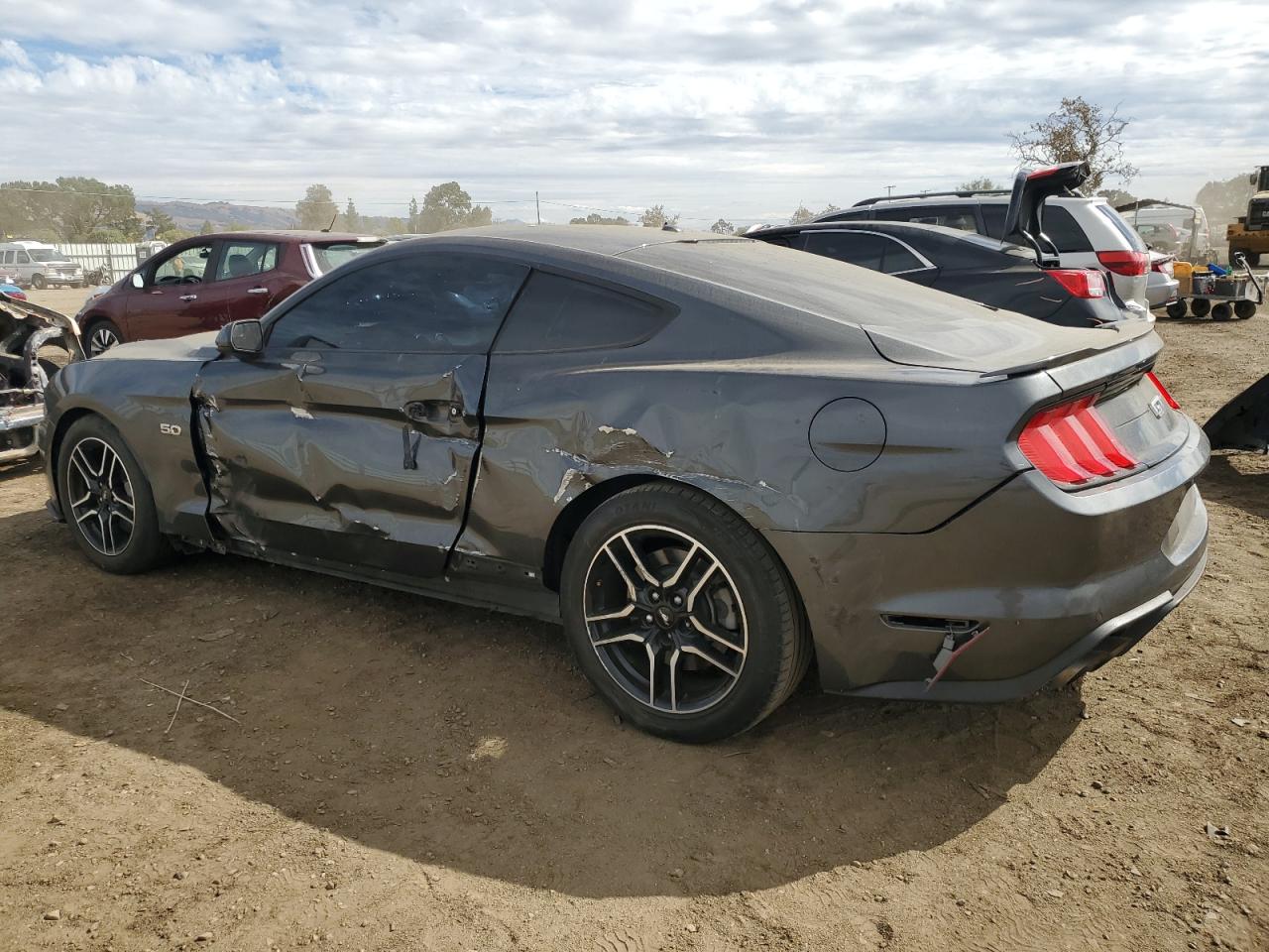 2019 Ford Mustang VIN 1FA6P8CF6K5148461 Copart auction photo, front end / side damage thumbnail 2