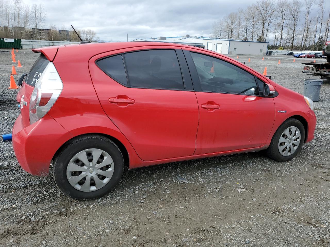 2014 Toyota Prius VIN JTDKDTB30E1562536 Copart auction photo, side / rear end damage thumbnail 3