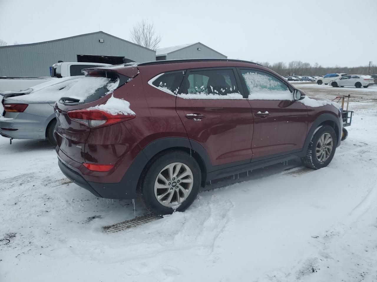 2016 Hyundai Tucson VIN KM8J3CA47GU167629 Copart auction photo, rear end / side damage thumbnail 3
