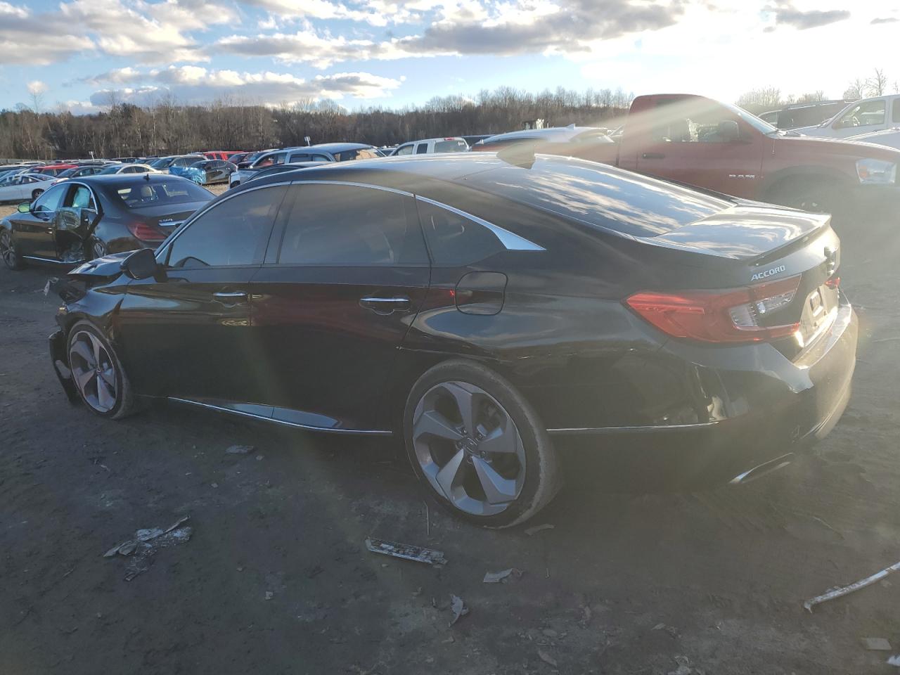 2018 Honda Accord VIN 1HGCV2F92JA012020 Copart auction photo, front end damage thumbnail 2
