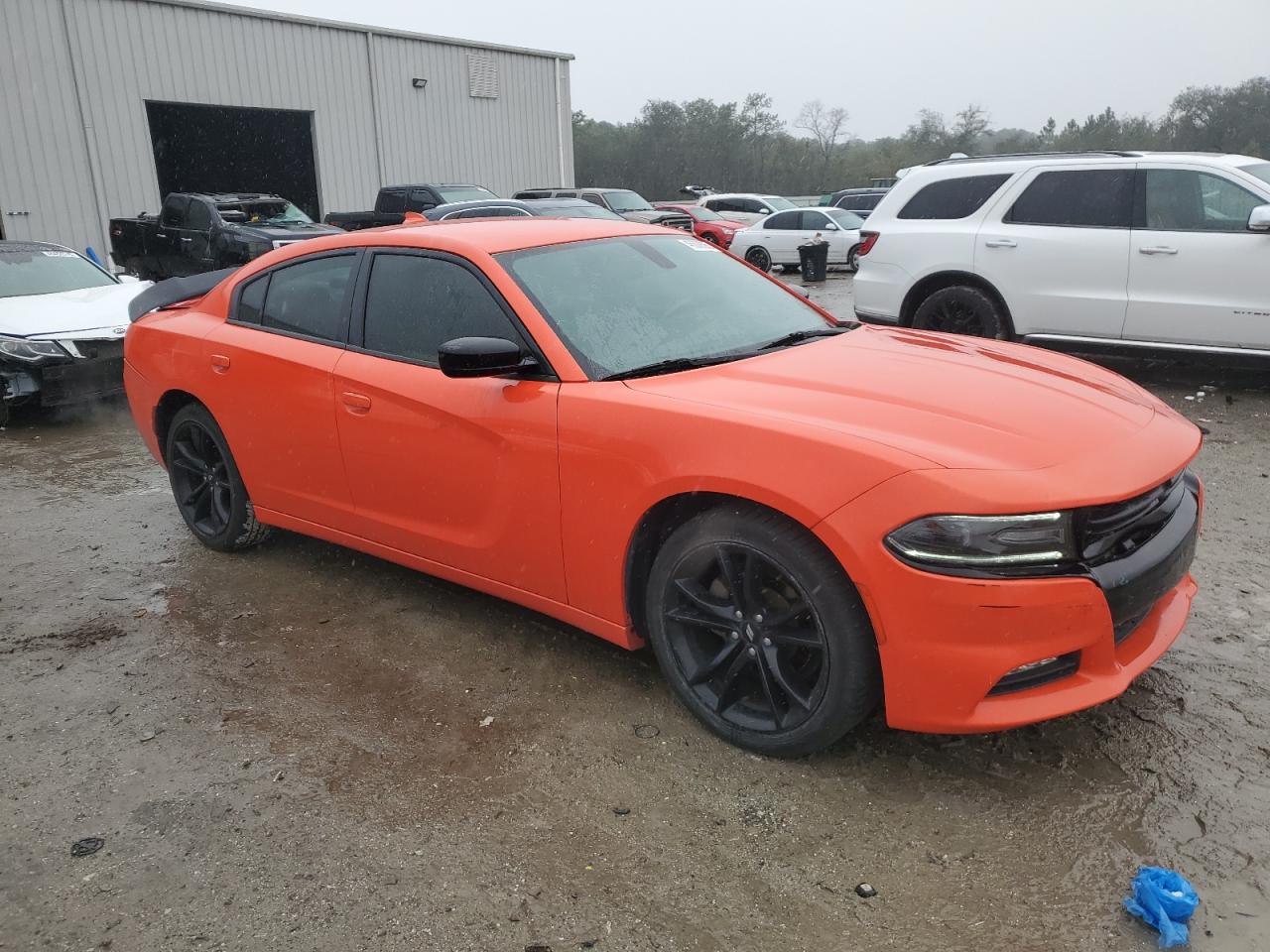 2017 Dodge Charger VIN 2C3CDXHG0HH585198 Copart auction photo, rear end / front end damage thumbnail 4