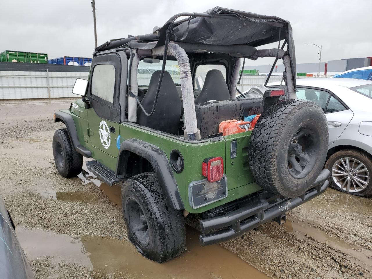 1997 Jeep Wrangler VIN 1J4FY29P6VP524888 Copart auction photo, minor dent/scratches damage thumbnail 2