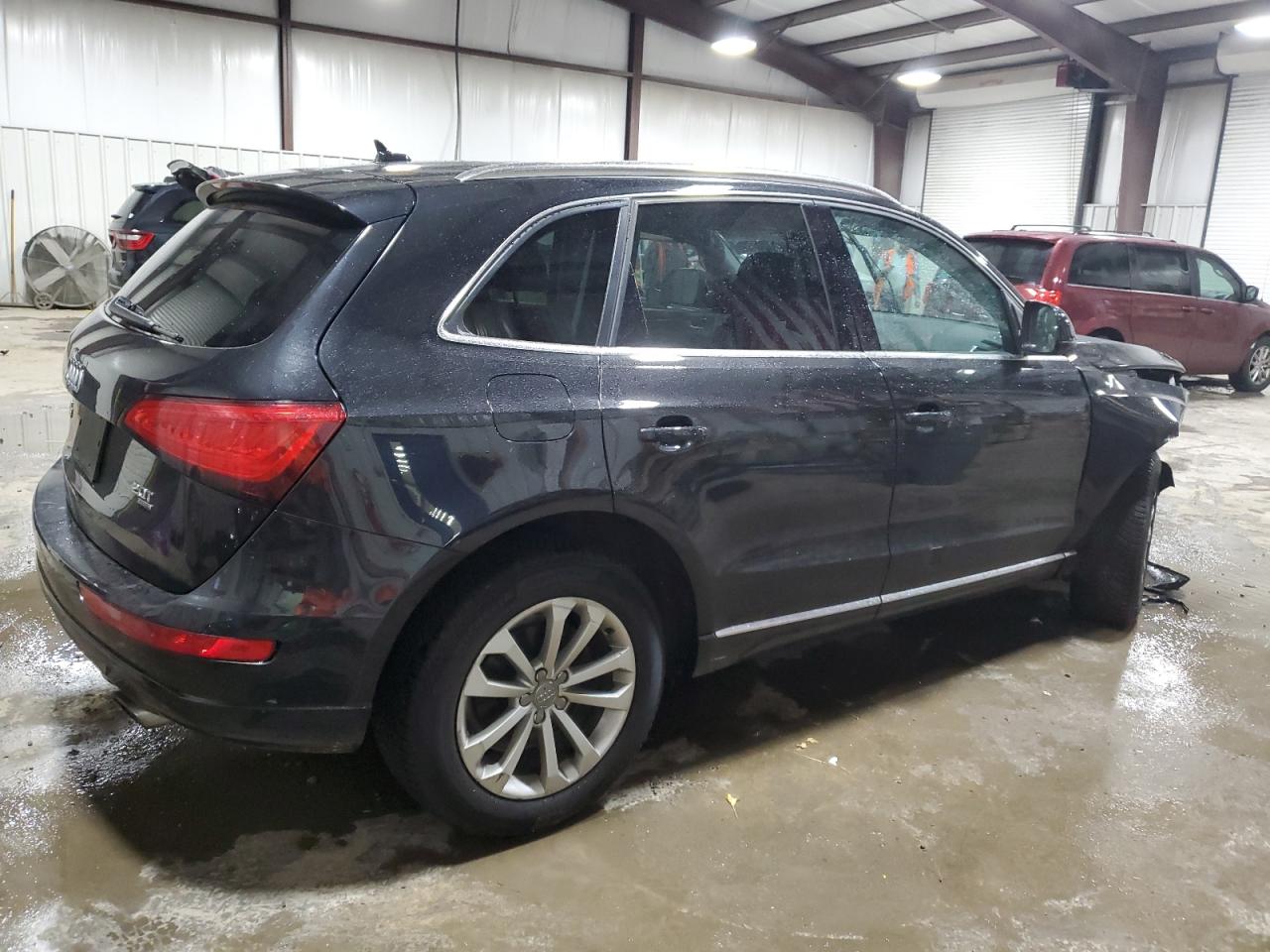 2014 Audi Q5 VIN WA1LFAFP2EA101624 Copart auction photo, front end damage thumbnail 3