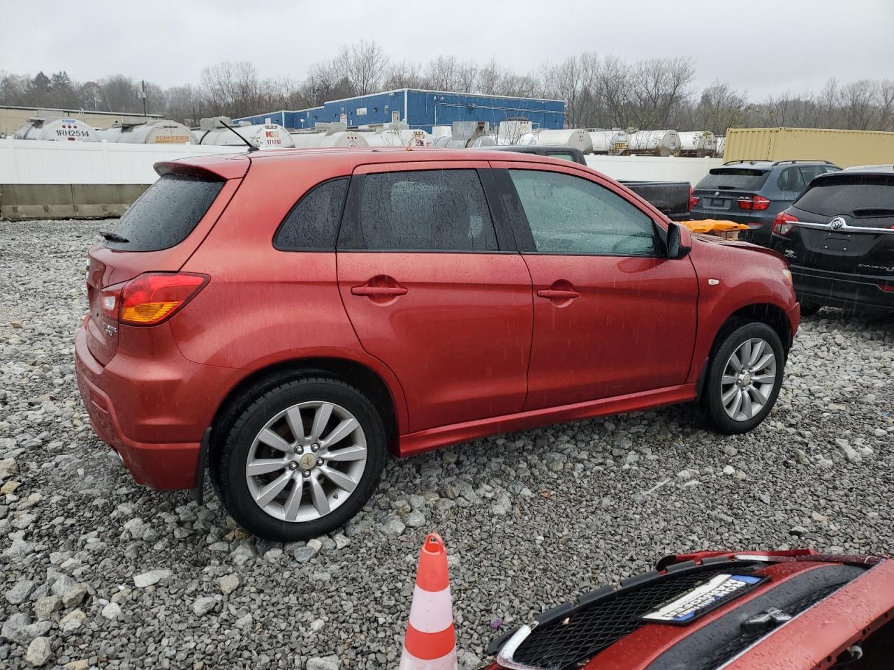 2011 Mitsubishi Outlander VIN JA4AP4AU1BZ004477 Copart auction photo, front end / undercarriage damage thumbnail 3