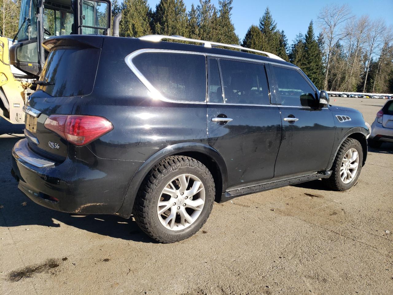 2012 Infiniti QX56 VIN JN8AZ2NE3C9021696 Copart auction photo, front end damage thumbnail 3