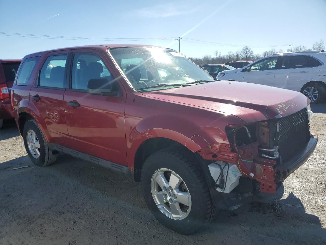 2011 Ford Escape VIN 1FMCU9C76BKA80129 Copart auction photo, all over damage thumbnail 4