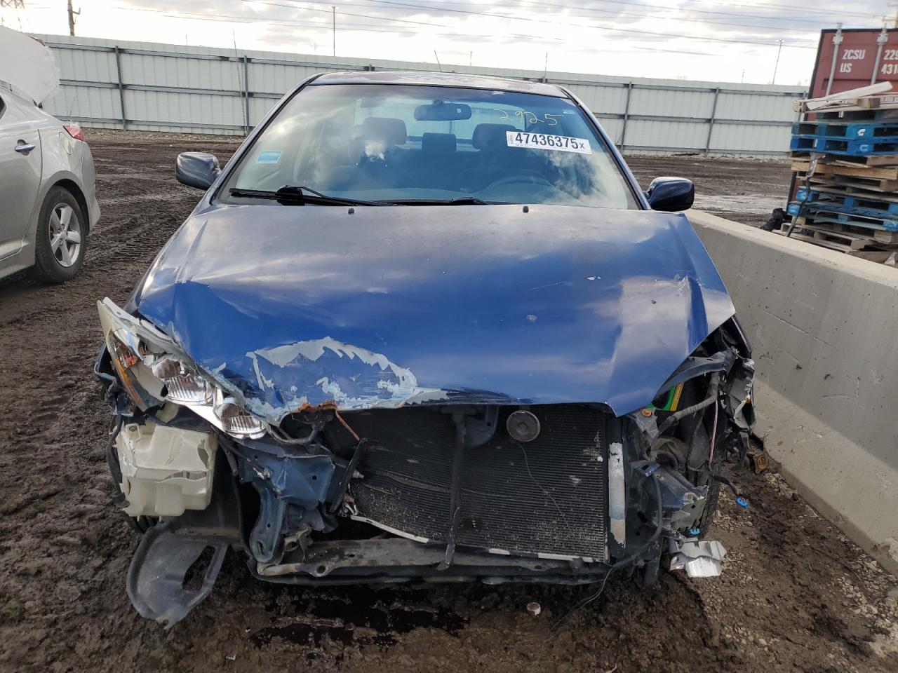 2008 Toyota Corolla VIN 1NXBR30E78Z032925 Copart auction photo, front end / side damage thumbnail 5