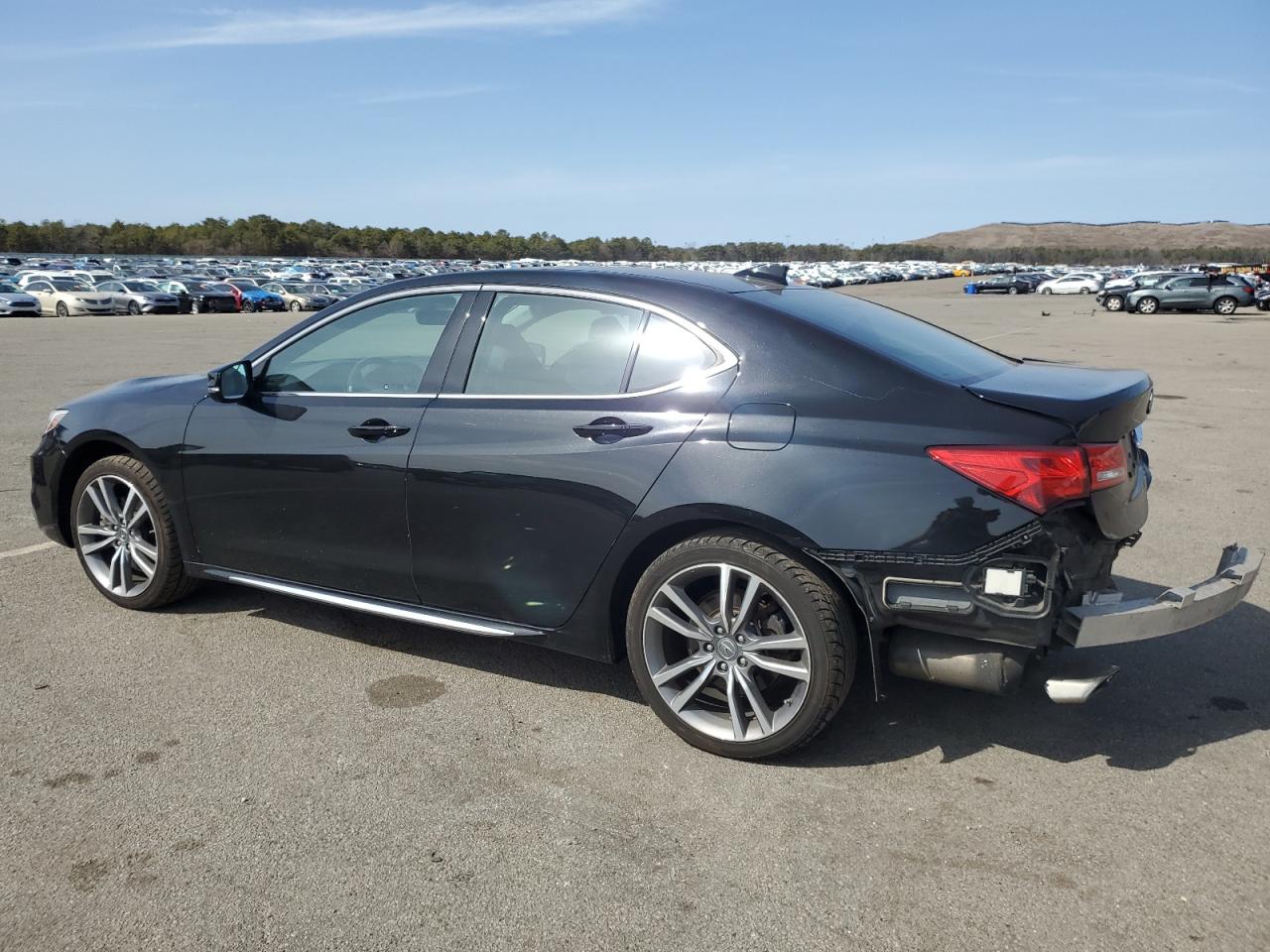 2020 Acura TLX VIN 19UUB3F48LA002540 Copart auction photo, rear end / minor dent/scratches damage thumbnail 2