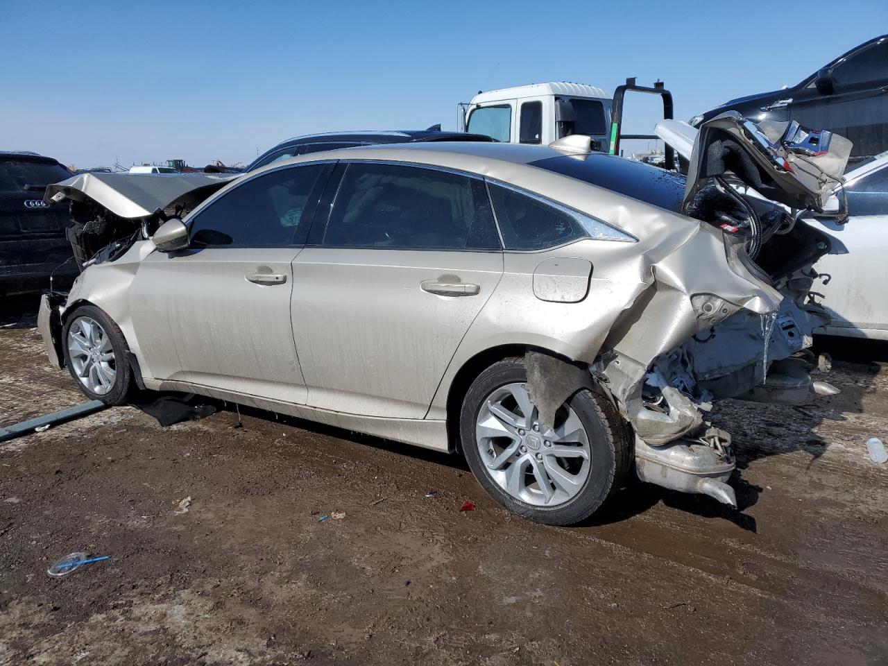 2020 Honda Accord VIN 1HGCV1F17LA126991 Copart auction photo, front end / rear end damage thumbnail 2