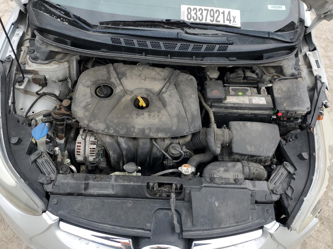 2016 Hyundai Elantra VIN 5NPDH4AE6GH672332 Copart auction photo, side / front end damage thumbnail 13