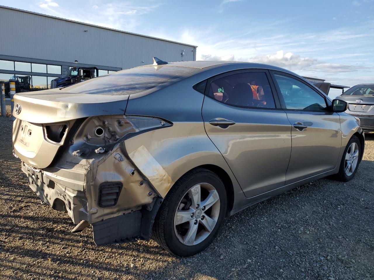 2013 Hyundai Elantra VIN 5NPDH4AE6DH318161 Copart auction photo, rear end damage thumbnail 3