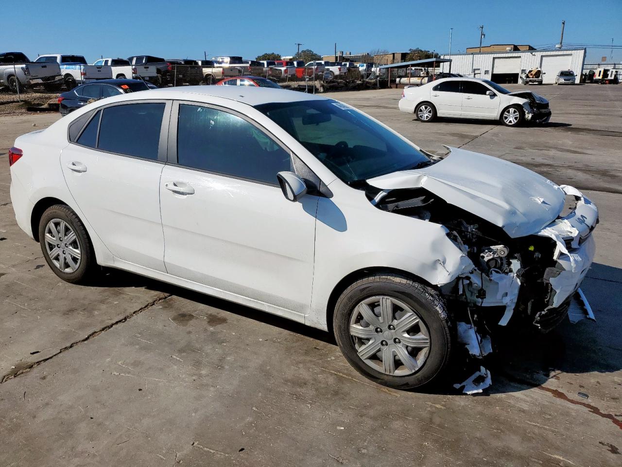 2023 KIA Rio VIN 3KPA24AD3PE606207 Copart auction photo, front end damage thumbnail 4
