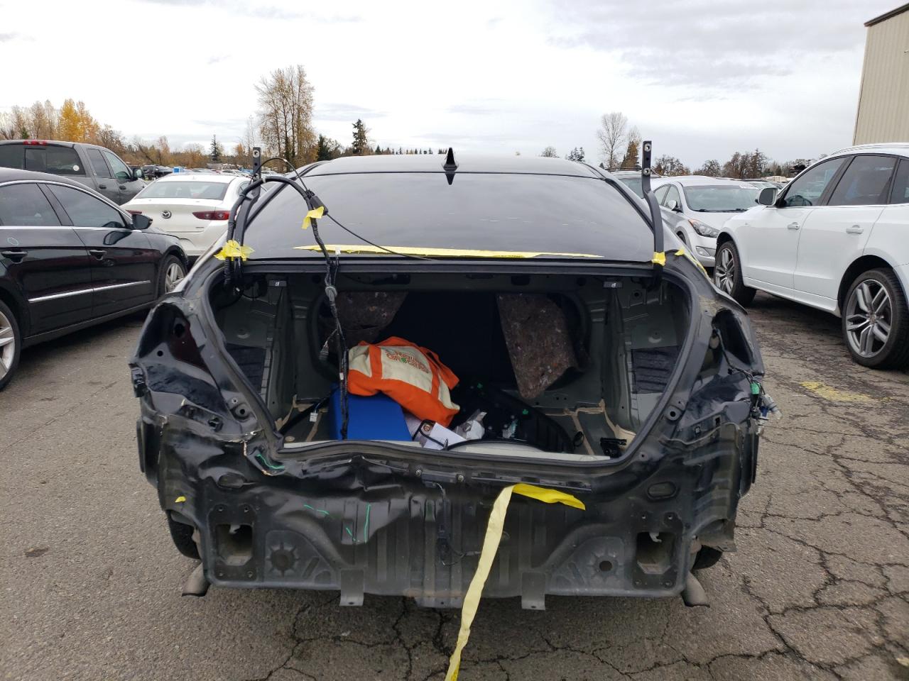 2016 Honda Civic VIN 19XFC1F34GE203869 Copart auction photo, rear end damage thumbnail 6