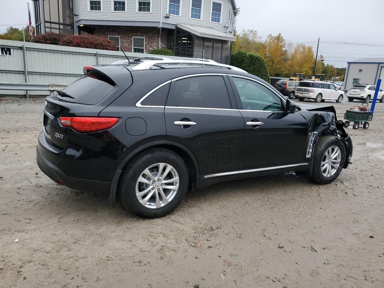2014 Infiniti QX70 VIN JN8CS1MW3EM413689 Copart auction photo, front end / minor dent/scratches damage thumbnail 3