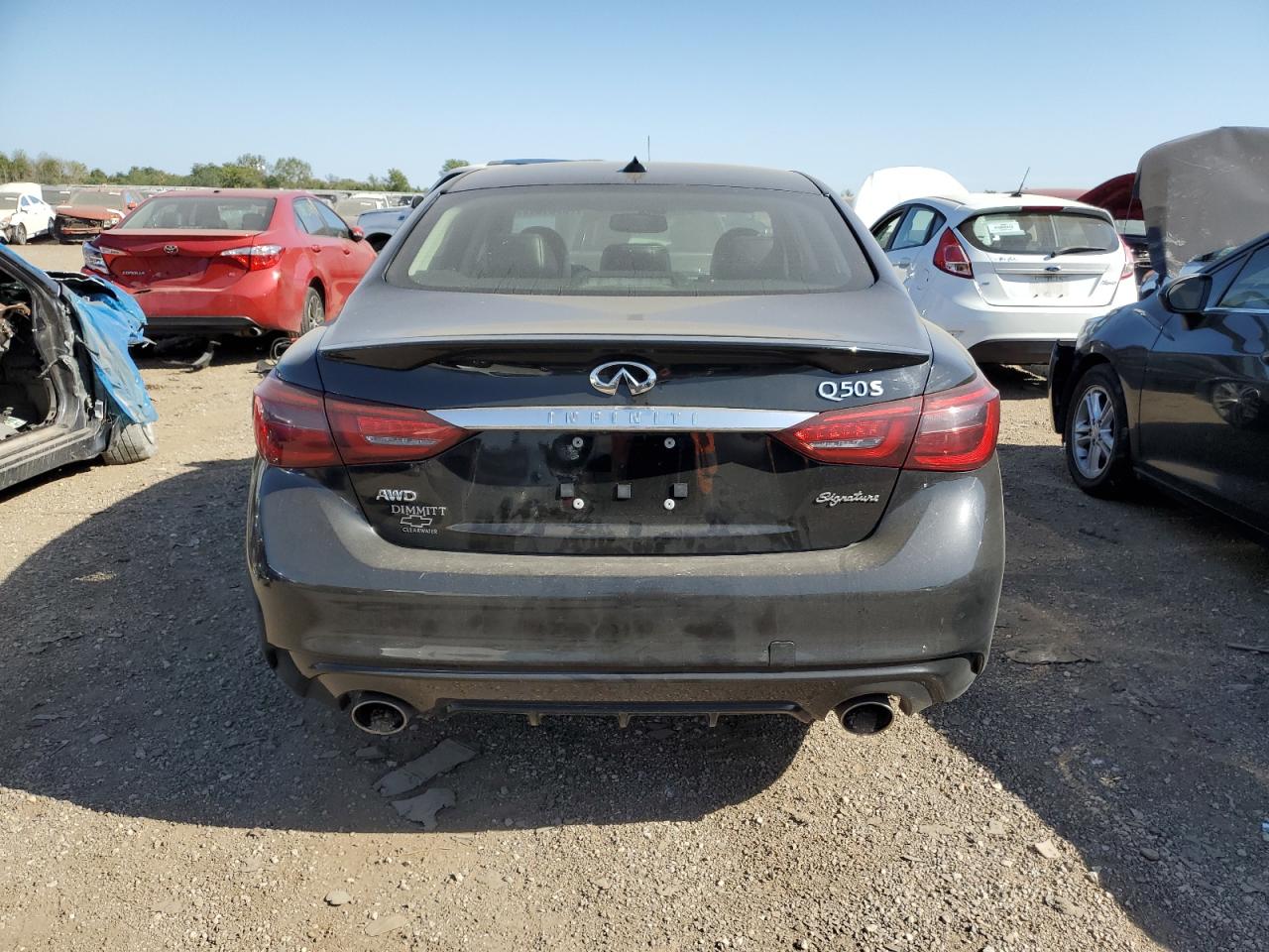 2019 Infiniti Q50 VIN JN1EV7AR4KM592904 Copart auction photo, normal wear damage thumbnail 6