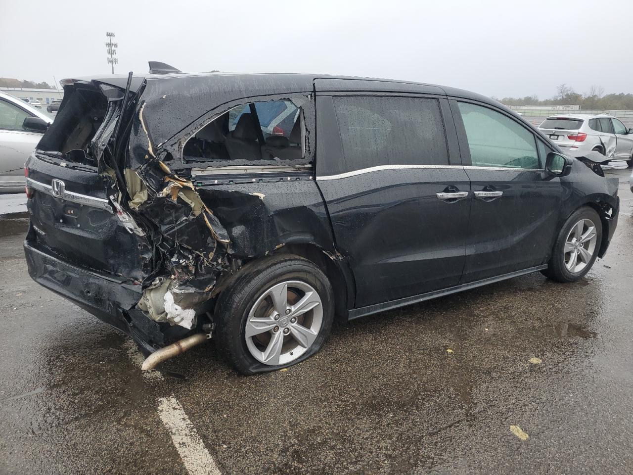 2020 Honda Odyssey VIN 5FNRL6H74LB027288 Copart auction photo, all over damage thumbnail 3