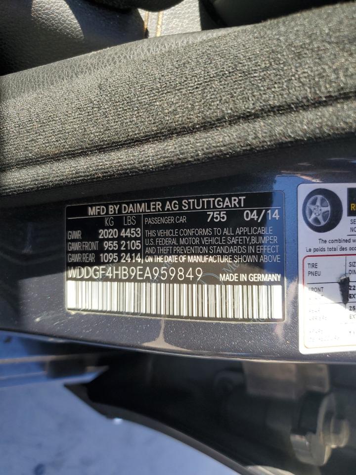 2014 Mercedes-Benz C-klasse VIN WDDGF4HB9EA959849 Copart auction photo, mechanical / minor dent/scratches damage thumbnail 12