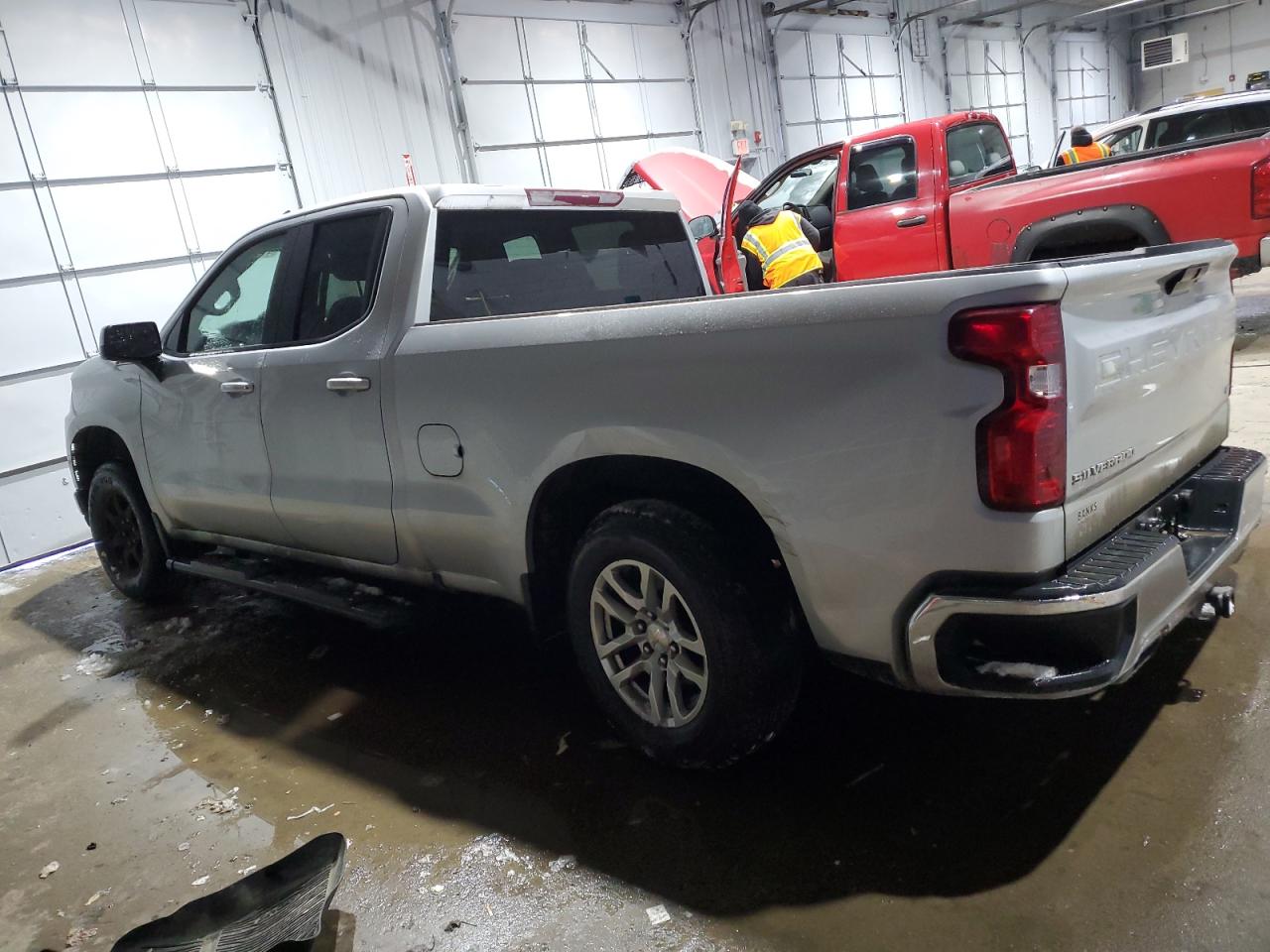 2019 Chevrolet Silverado VIN 1GCRYDED2KZ253113 Copart auction photo, side / rear end damage thumbnail 2