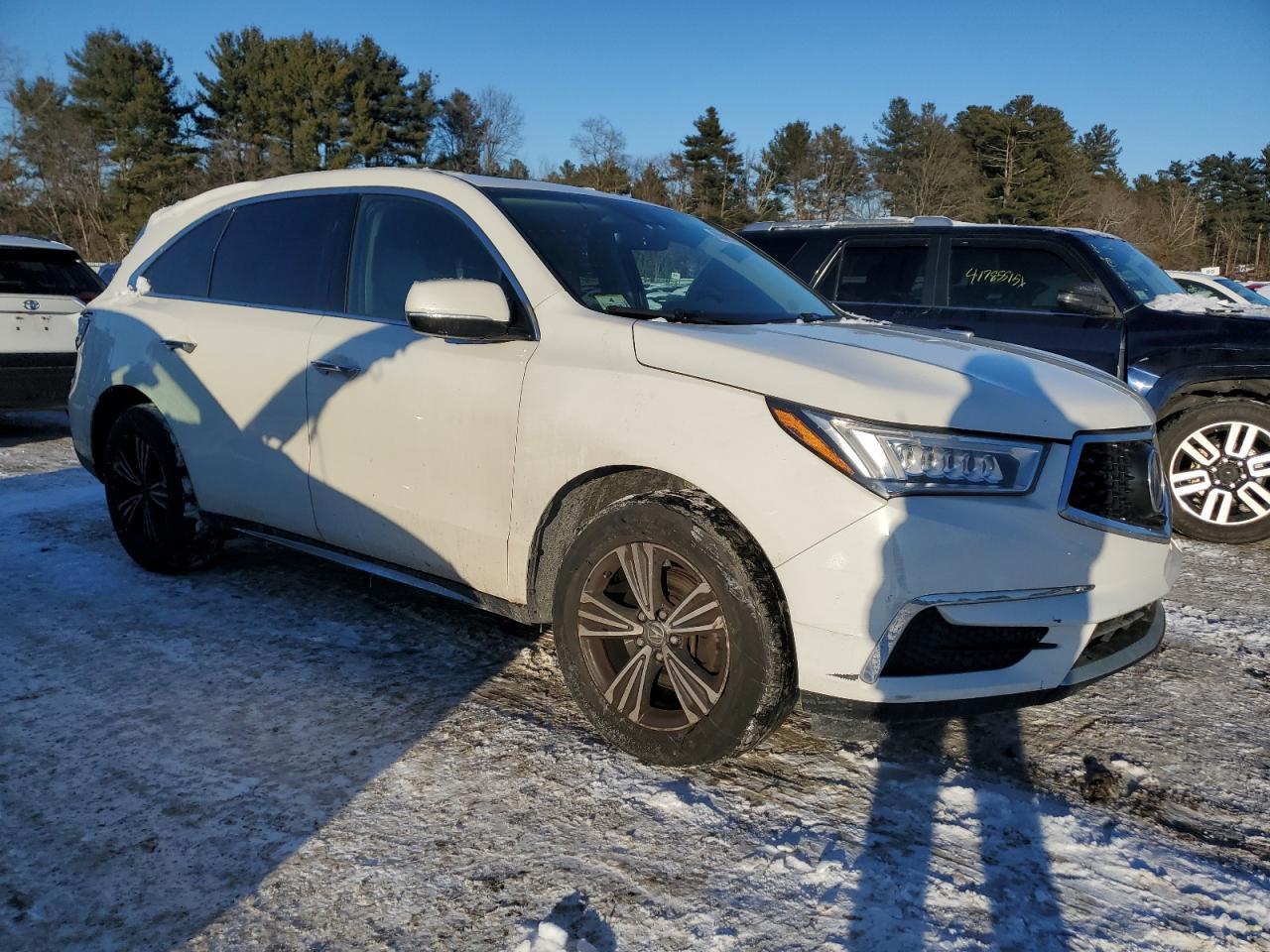 2018 Acura MDX VIN 5J8YD4H39JL019127 Copart auction photo, side / rear end damage thumbnail 4