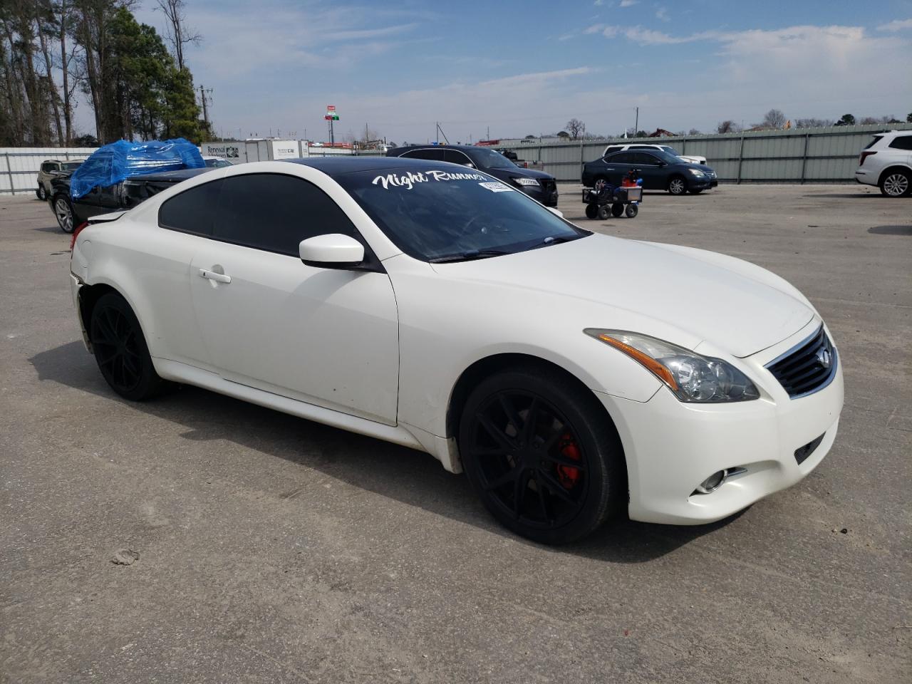 2013 Infiniti G VIN JN1CV6ELXDM982206 Copart auction photo, rear end / front end damage thumbnail 4