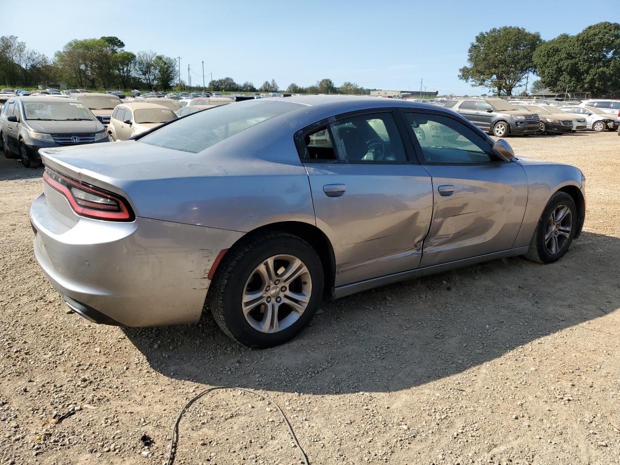 2015 Dodge Charger VIN 2C3CDXBG4FH771316 Copart auction photo, side damage thumbnail 3