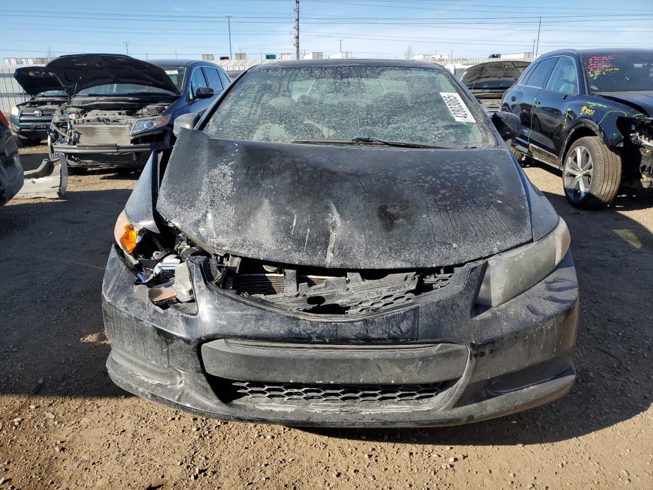 2012 Honda Civic VIN 2HGFG3B82CH549095 Copart auction photo, front end damage thumbnail 5