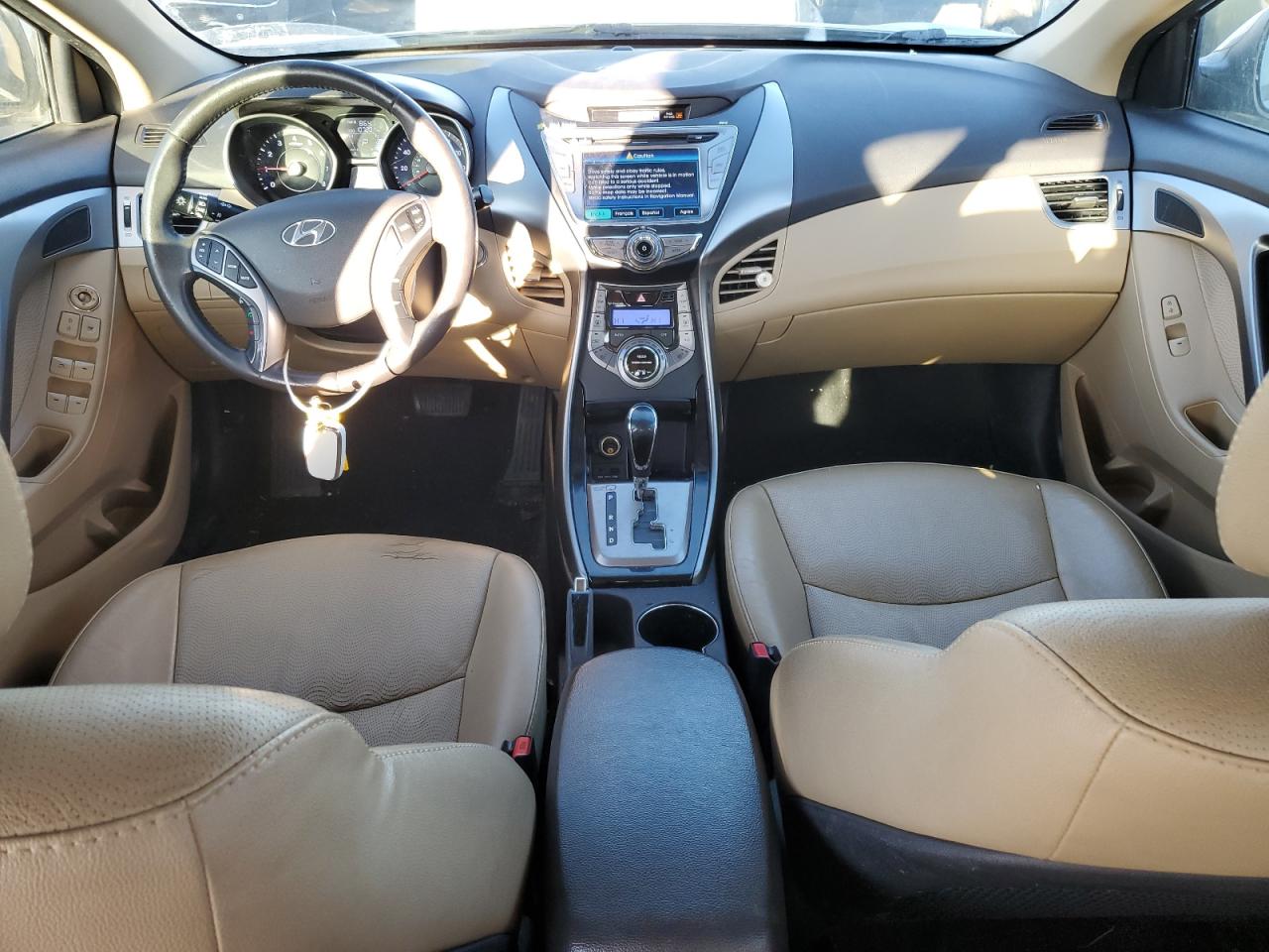 2013 Hyundai Elantra VIN 5NPDH4AE4DH295480 Copart auction photo, front end damage thumbnail 8
