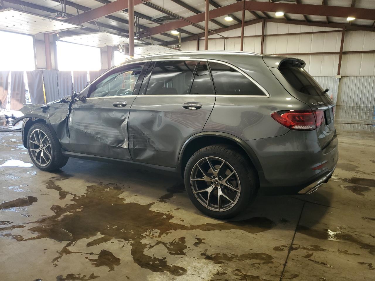 2020 Mercedes-Benz GLC VIN W1N0G8EB0LF861435 Copart auction photo, front end / side damage thumbnail 2