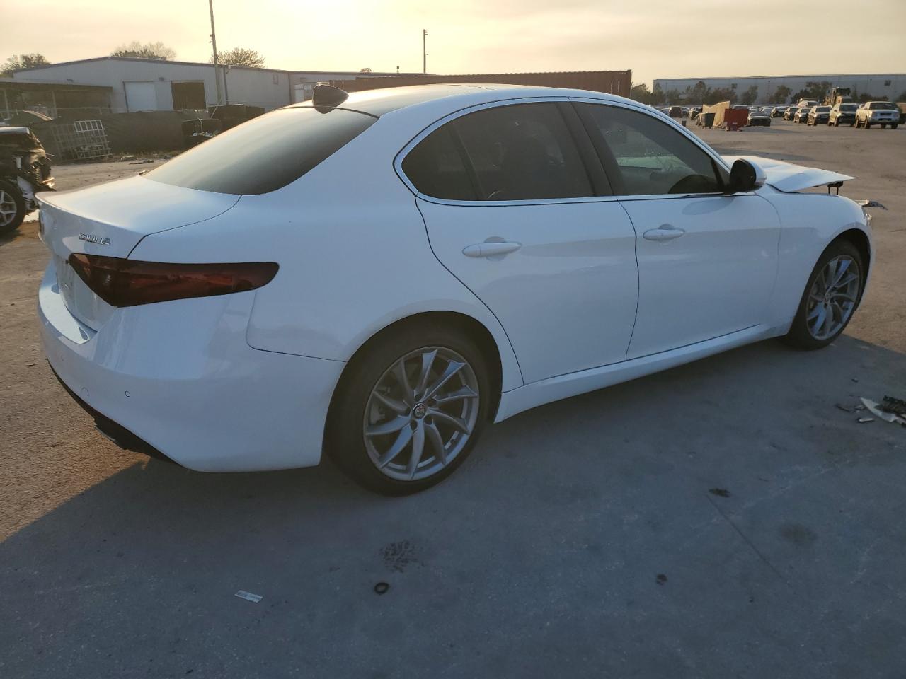 2021 Alfa Romeo Giulia VIN ZARFAMAN7M7641738 Copart auction photo, front end / side damage thumbnail 3
