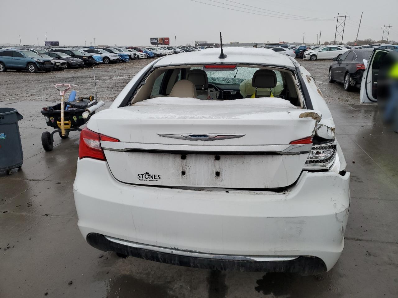 2013 Chrysler 200 VIN 1C3CCBCG1DN554444 Copart auction photo, all over damage thumbnail 6
