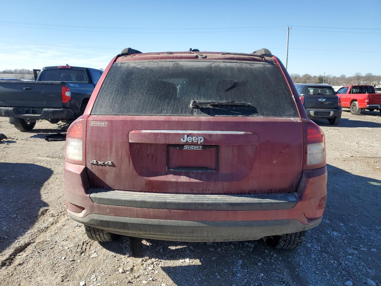 2016 Jeep Compass VIN 1C4NJDBB0GD753006 Copart auction photo, side / front end damage thumbnail 6