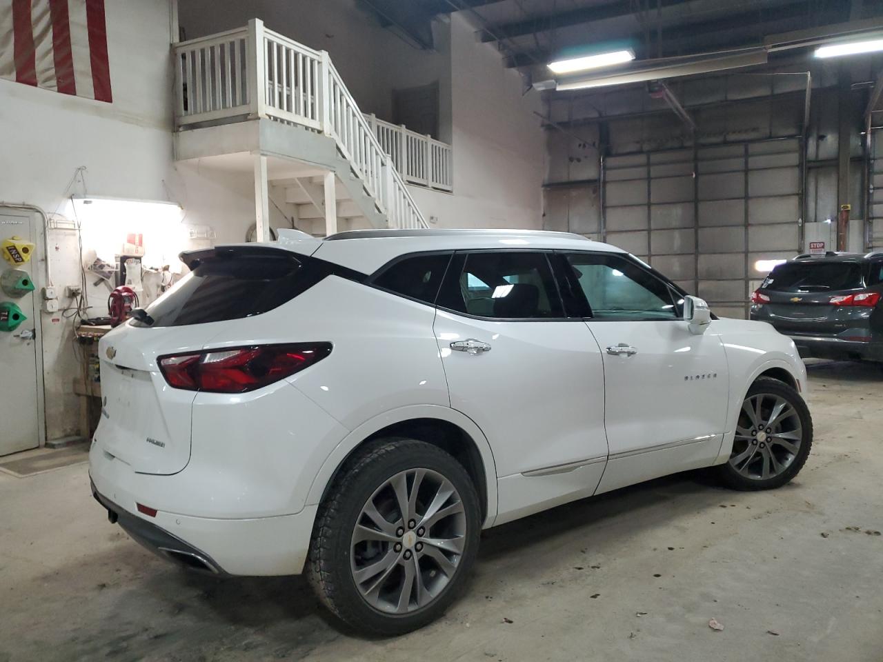 2020 Chevrolet Blazer VIN 3GNKBLRS5LS543602 Copart auction photo, front end / undercarriage damage thumbnail 3