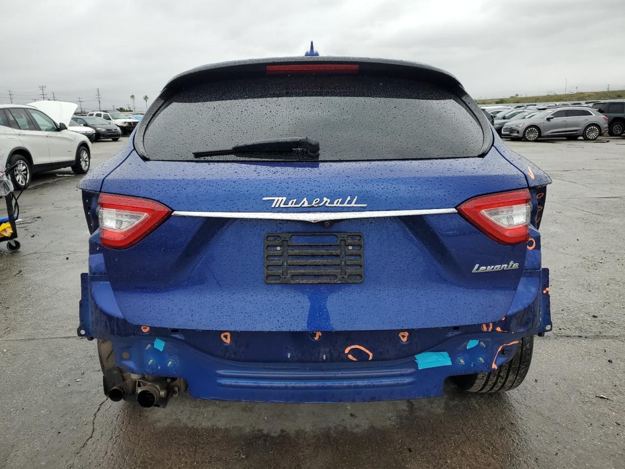 2017 Maserati Levante VIN ZN661XUA7HX245219 Copart auction photo, rear end / side damage thumbnail 6
