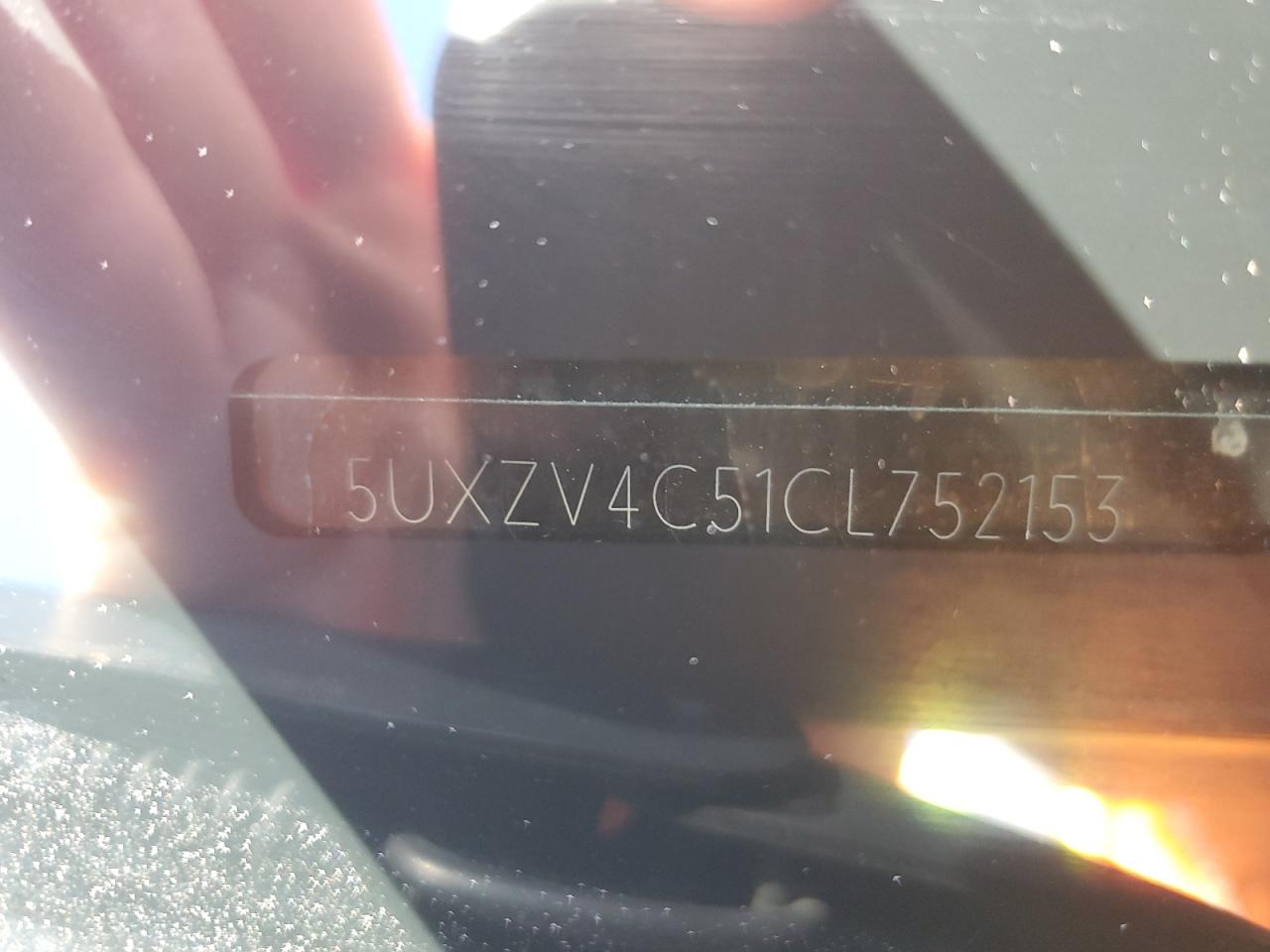 2012 BMW X5 VIN 5UXZV4C51CL752153 Copart auction photo, front end damage thumbnail 13