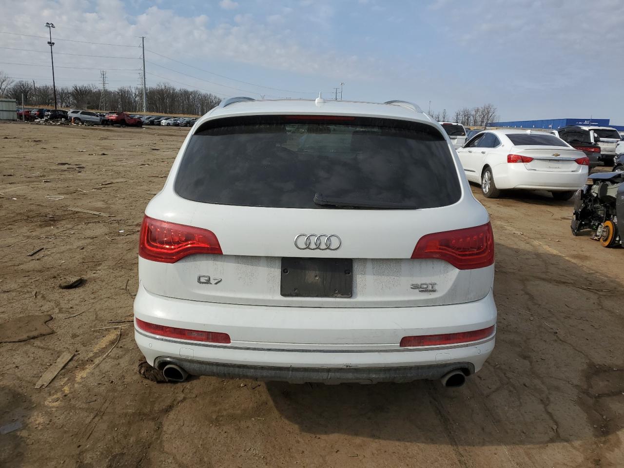 2014 Audi Q7 VIN WA1LGAFE8ED008522 Copart auction photo, front end damage thumbnail 6