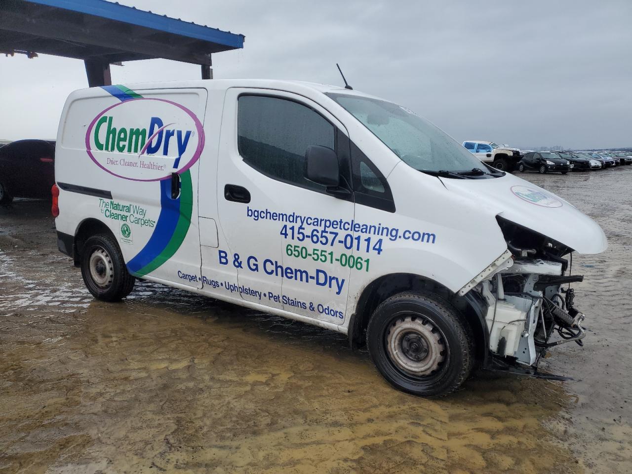 2015 Nissan NV VIN 3N6CM0KN3FK720529 Copart auction photo, all over / front end damage thumbnail 4