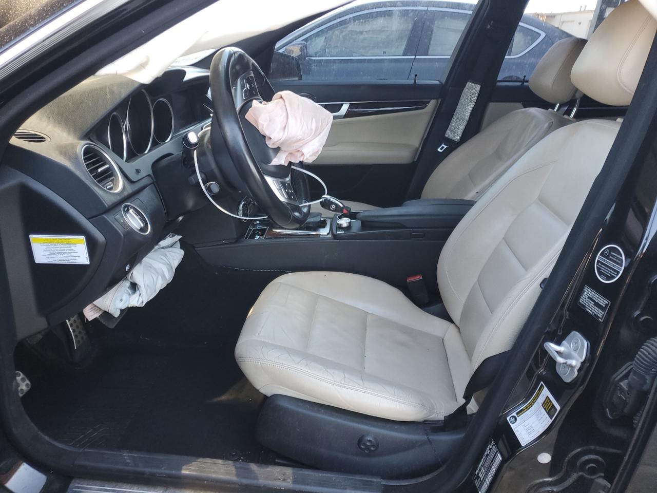 2014 Mercedes-Benz C-klasse VIN WDDGF4HB0ER309924 Copart auction photo, front end / rear end damage thumbnail 7