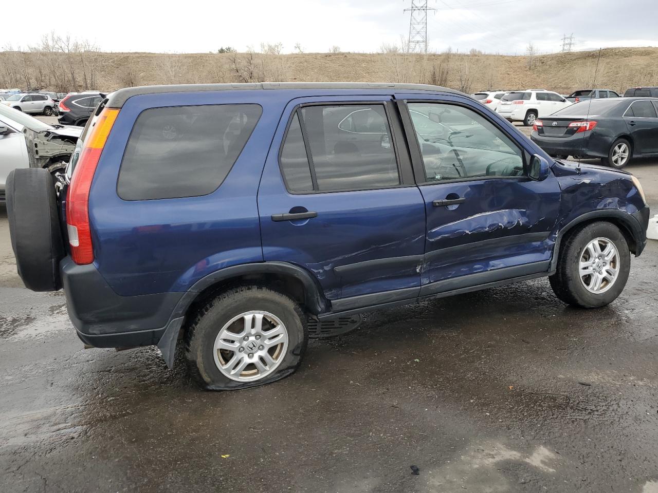 2004 Honda CR-V VIN JHLRD788X4C053181 Copart auction photo, side damage thumbnail 3