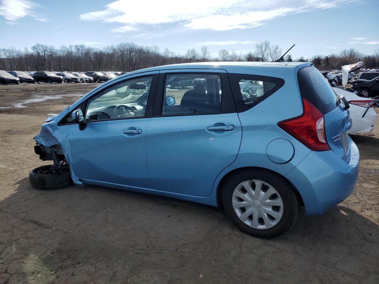 2014 Nissan Versa VIN 3N1CE2CP5EL431272 Copart auction photo, front end / side damage thumbnail 2