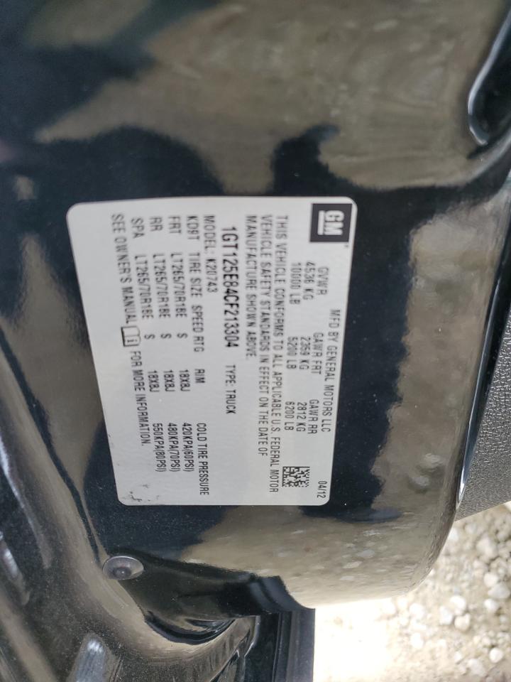 2012 GMC Sierra VIN 1GT125E84CF213304 Copart auction photo, rear end damage thumbnail 12