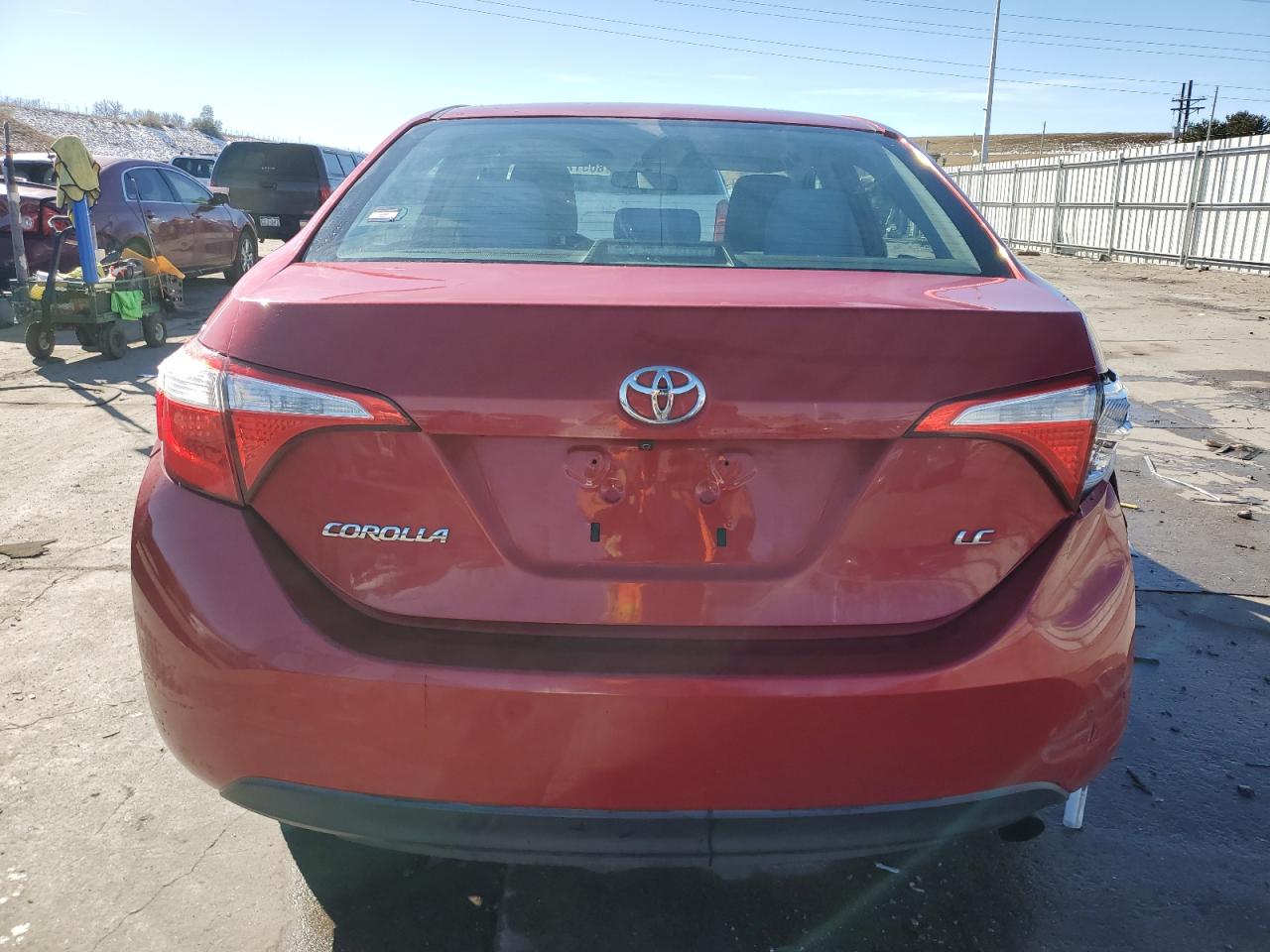2014 Toyota Corolla VIN 2T1BURHE6EC062954 Copart auction photo, rear end / front end damage thumbnail 6