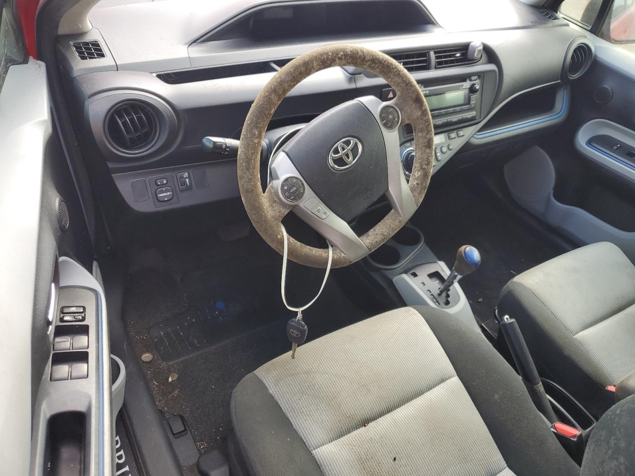 2013 Toyota Prius VIN JTDKDTB39D1555809 Copart auction photo, all over damage thumbnail 8